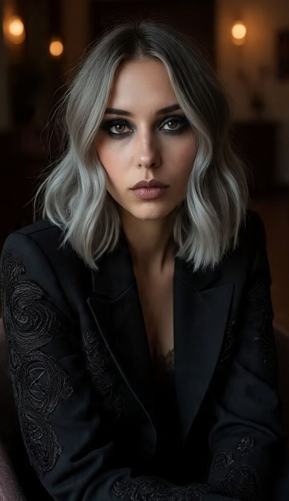 Ash Gray Lob (Long Bob)