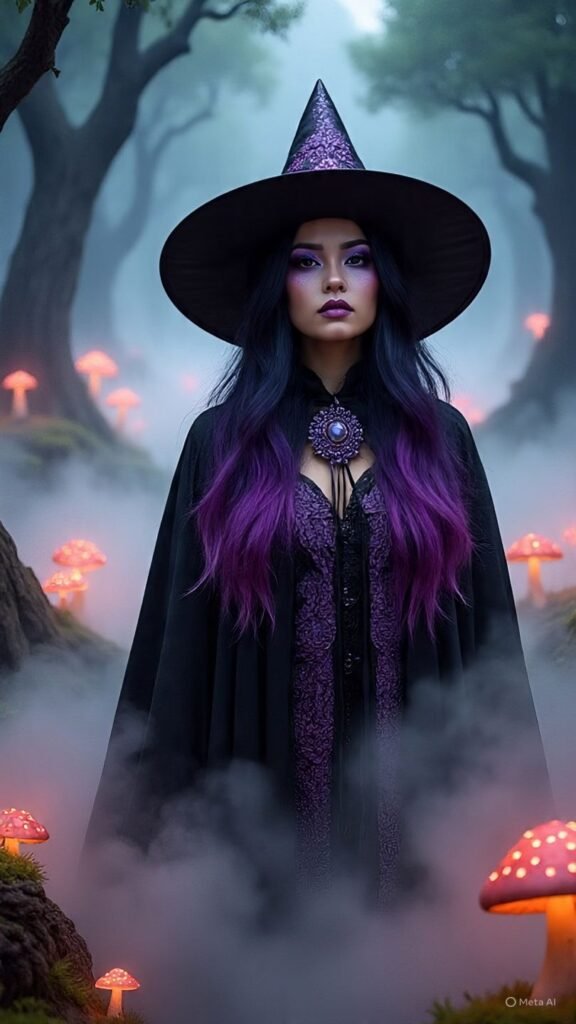 Black and Purple Ombre