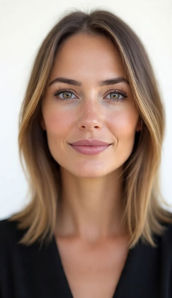Blunt Lob with Center Part