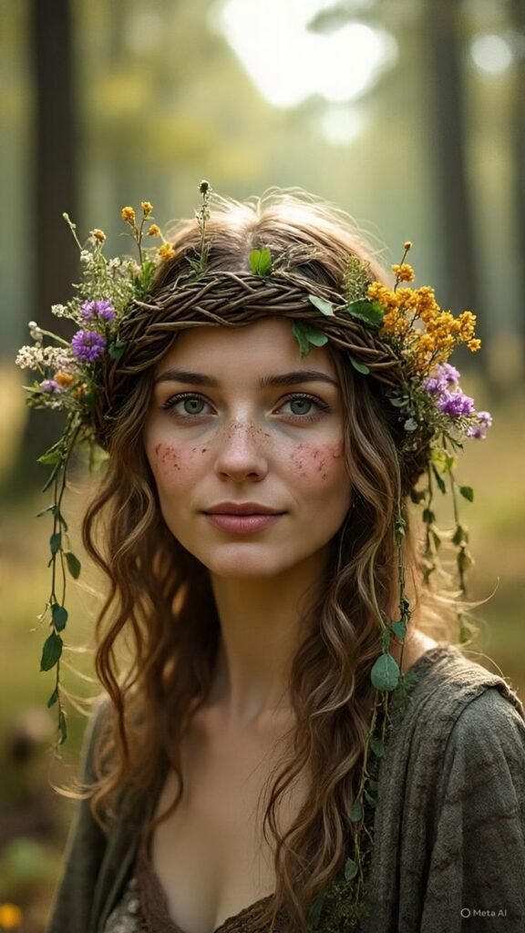 Braided Crown with Loose Waves