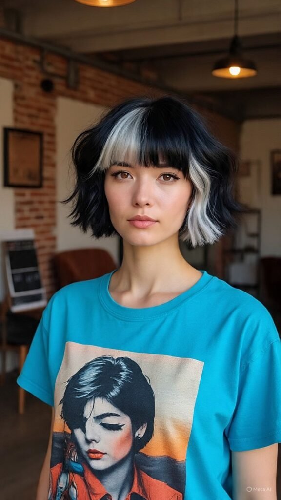 Choppy Waves with Baby Bangs