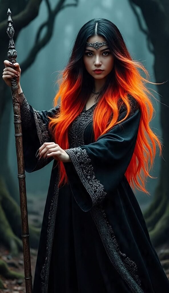 Fire Ombre Witch Hair