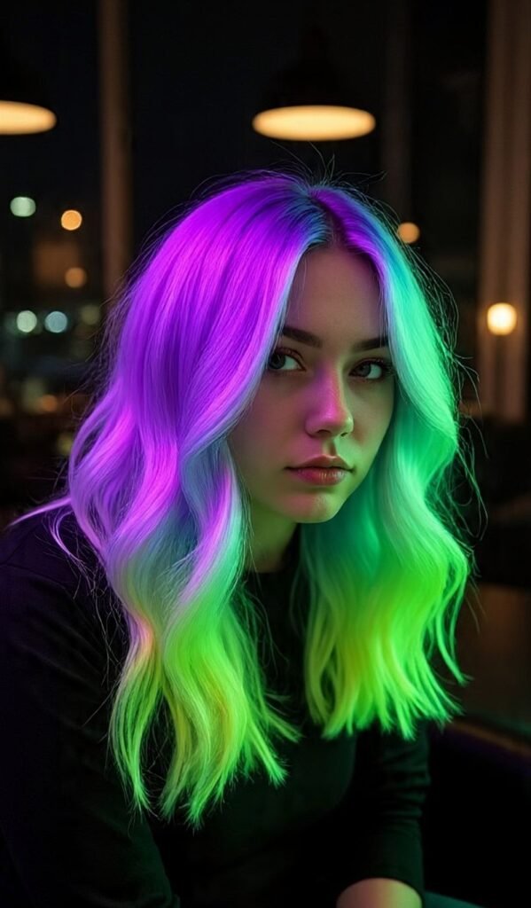 Glow-in-the-Dark Hair Dye