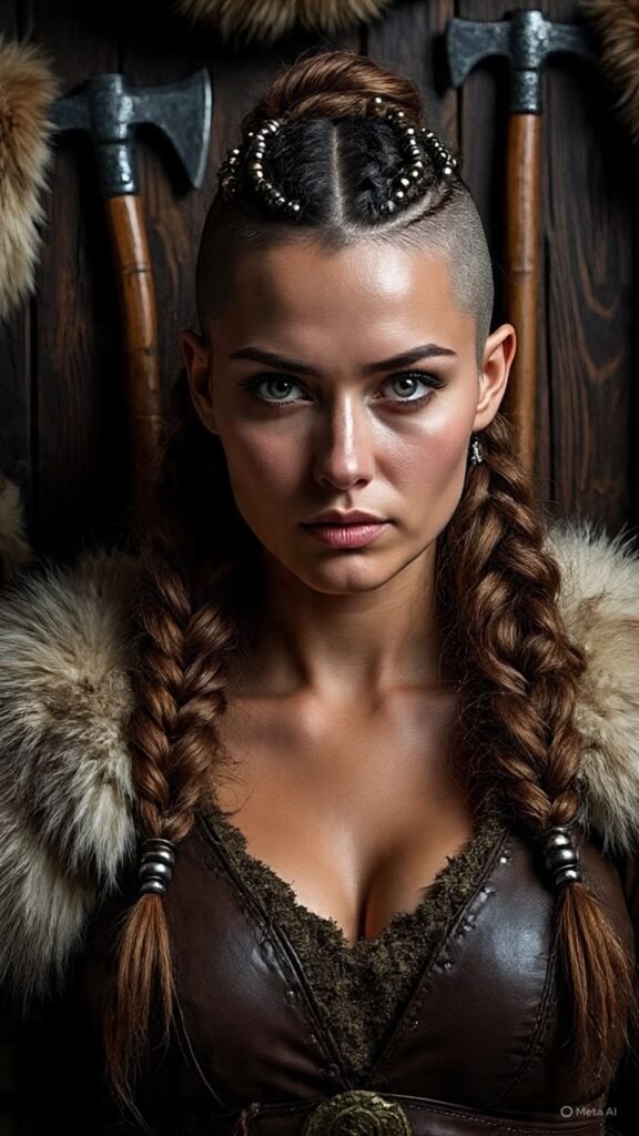 Half-Shaved Viking Haircut