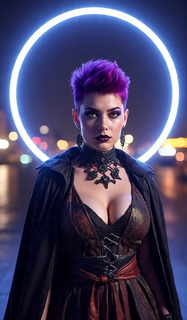 Pixie Cut with Dark Undercut