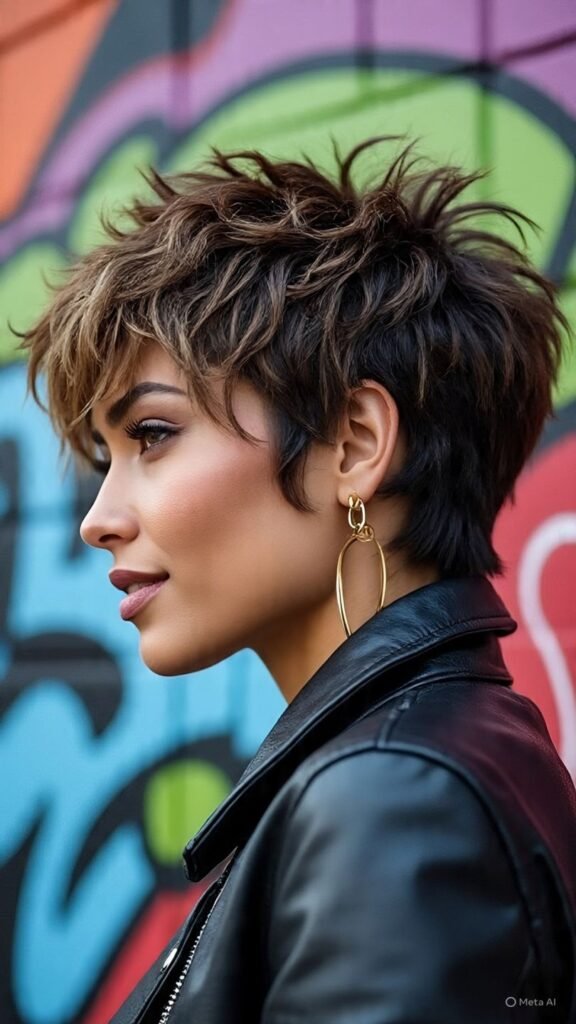 Shaggy Wavy Pixie