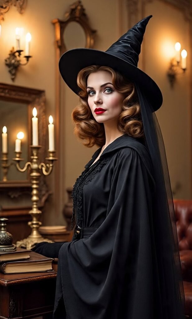 Voluminous Retro Witch Curls