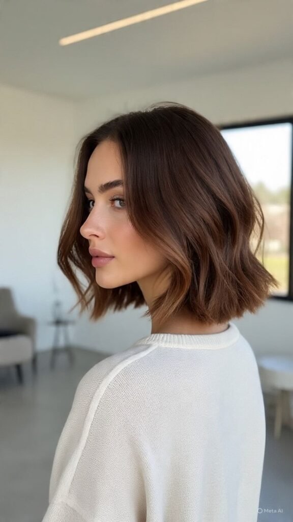 Wavy Inverted Bob