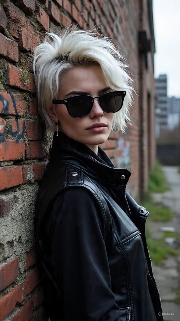 Wavy Short Hair with Undercut