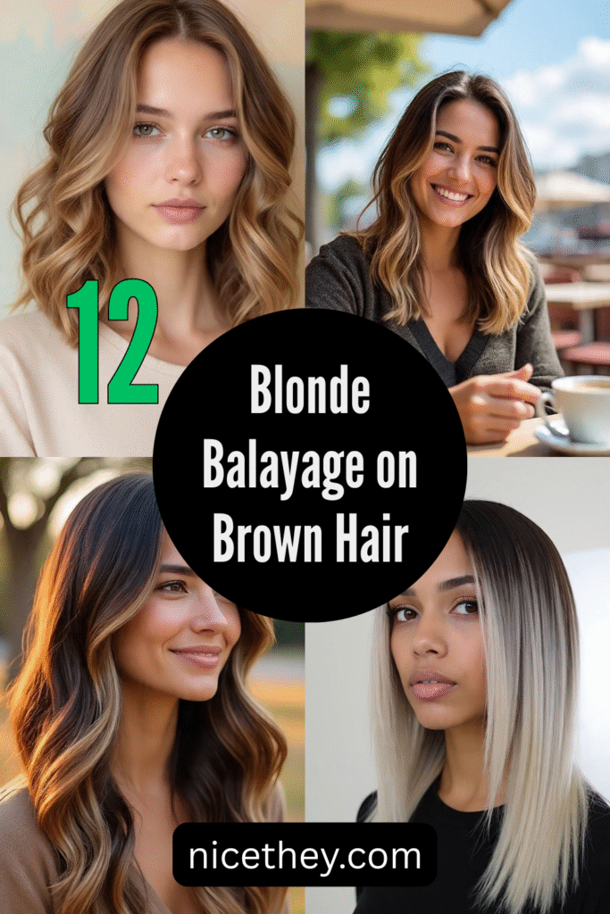 Blonde Balayage on Brown Hair