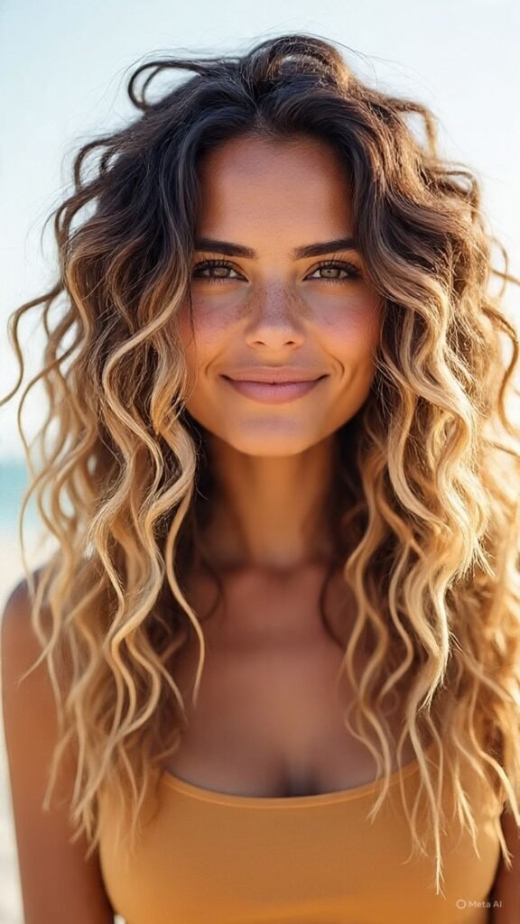 Blonde Ombre Curls