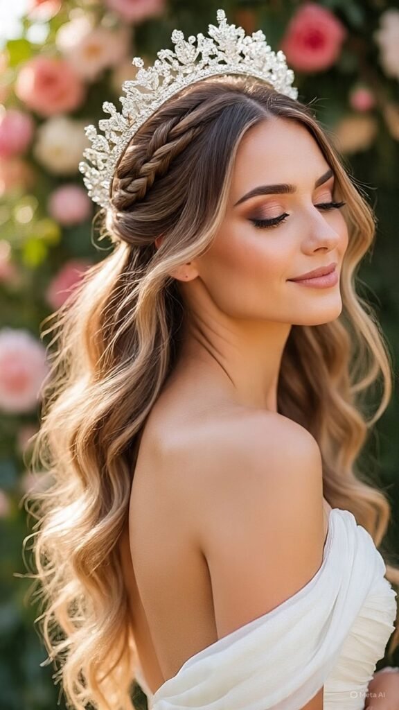 Braided Crown With Sew-In Back