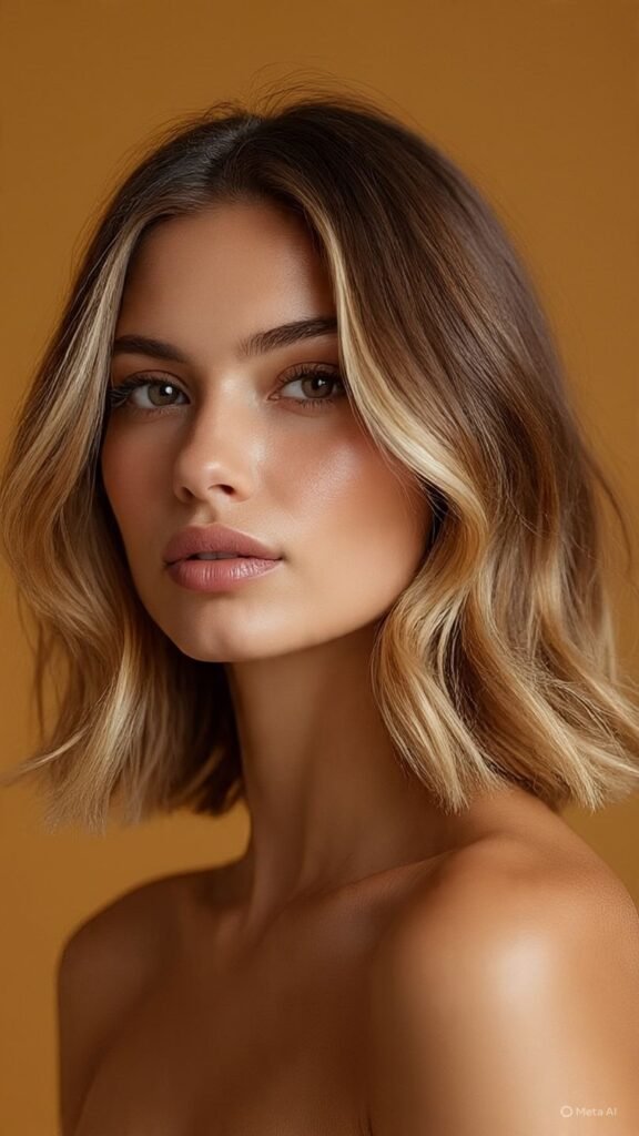 Bronde Balayage (Brown + Blonde Mix)