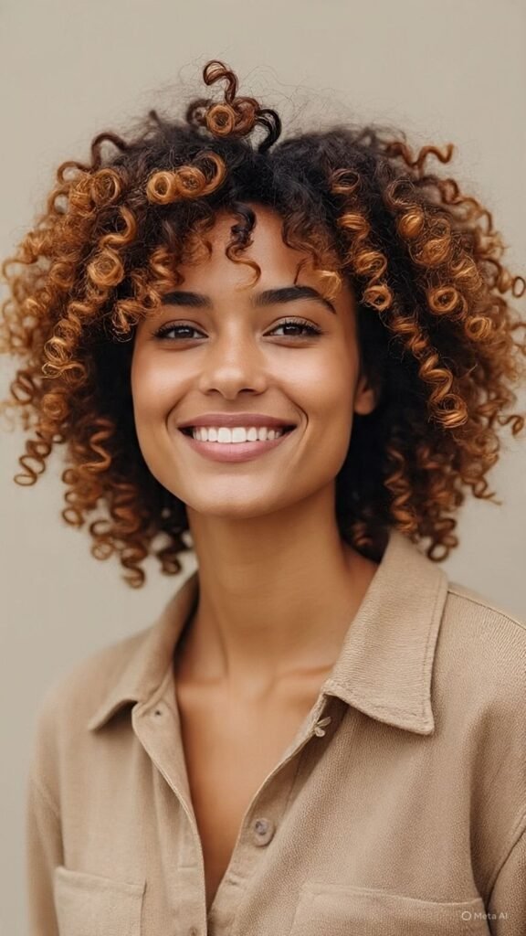 Caramel Brown Curls