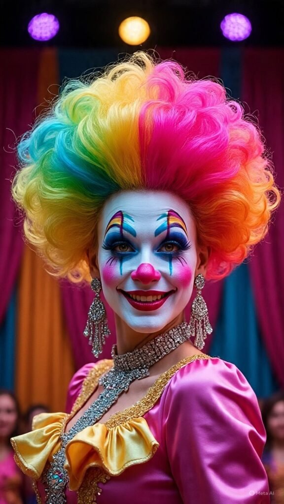 Circus Performer Glam Hair