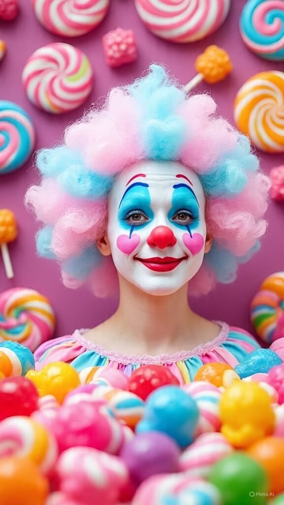 Cotton Candy Clown Curls