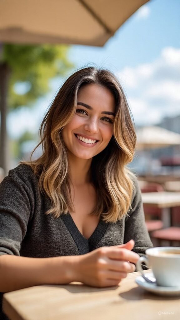 Face-Framing Blonde Balayage Highlights