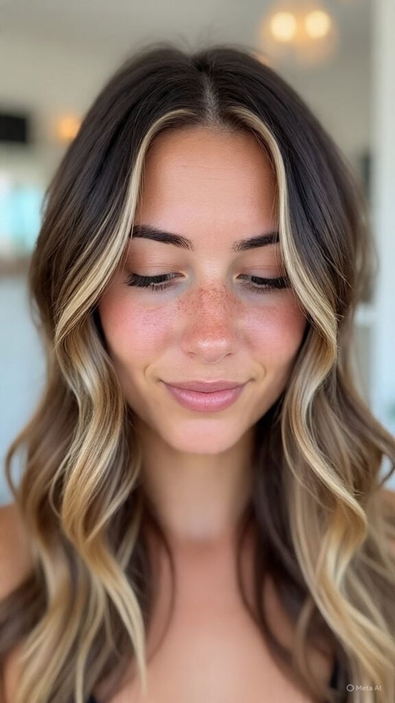 Face-Framing Blonde Balayage Highlights