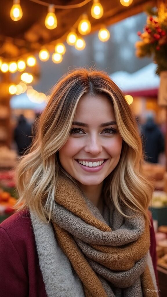 Golden Blonde Highlights