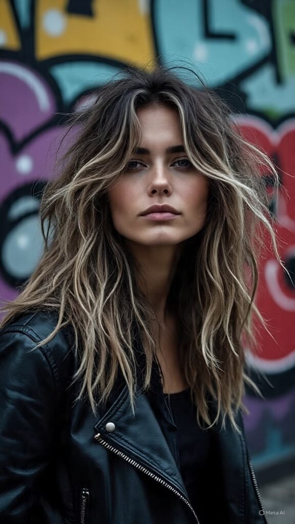 Long Layers with Shaggy Texture