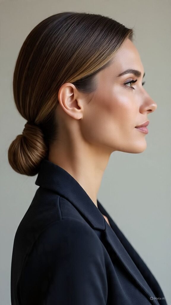 Low Sleek Bun
