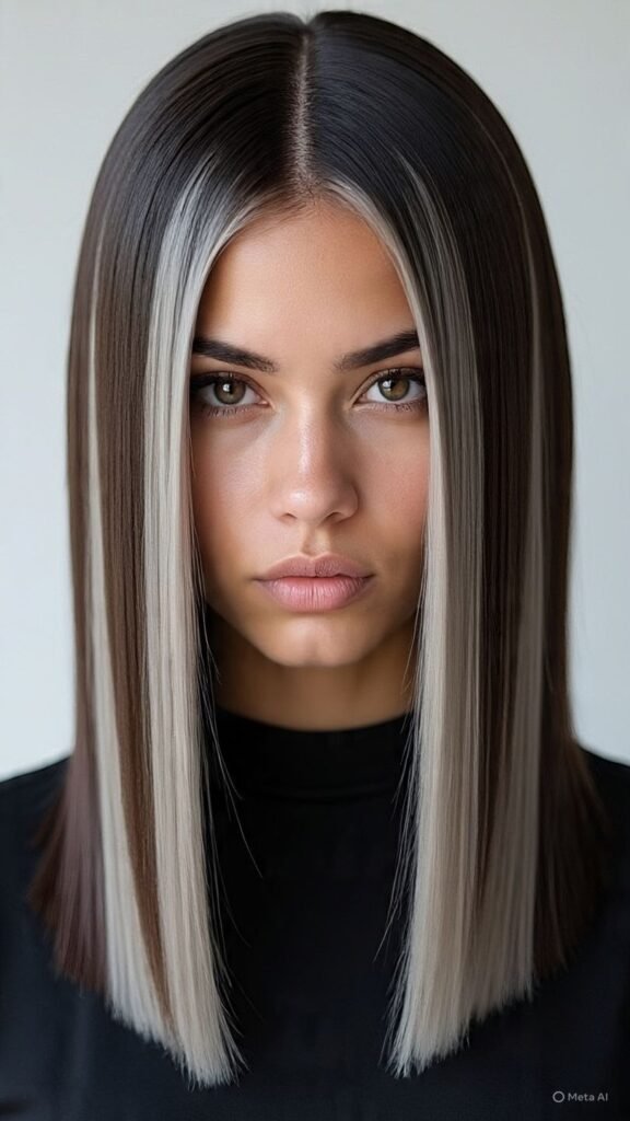 Silver or Ash Gray Highlights