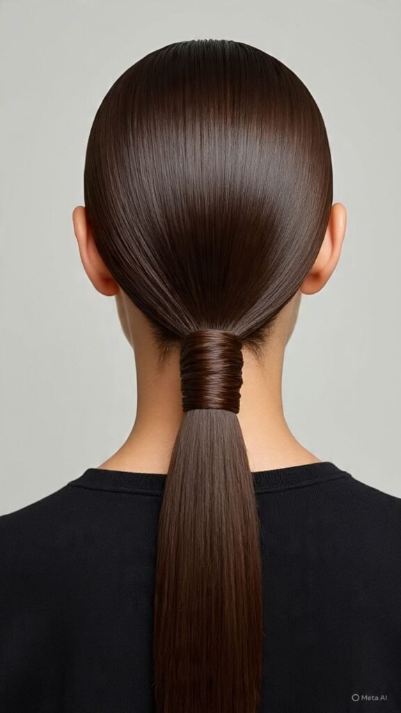 Sleek Low Ponytail