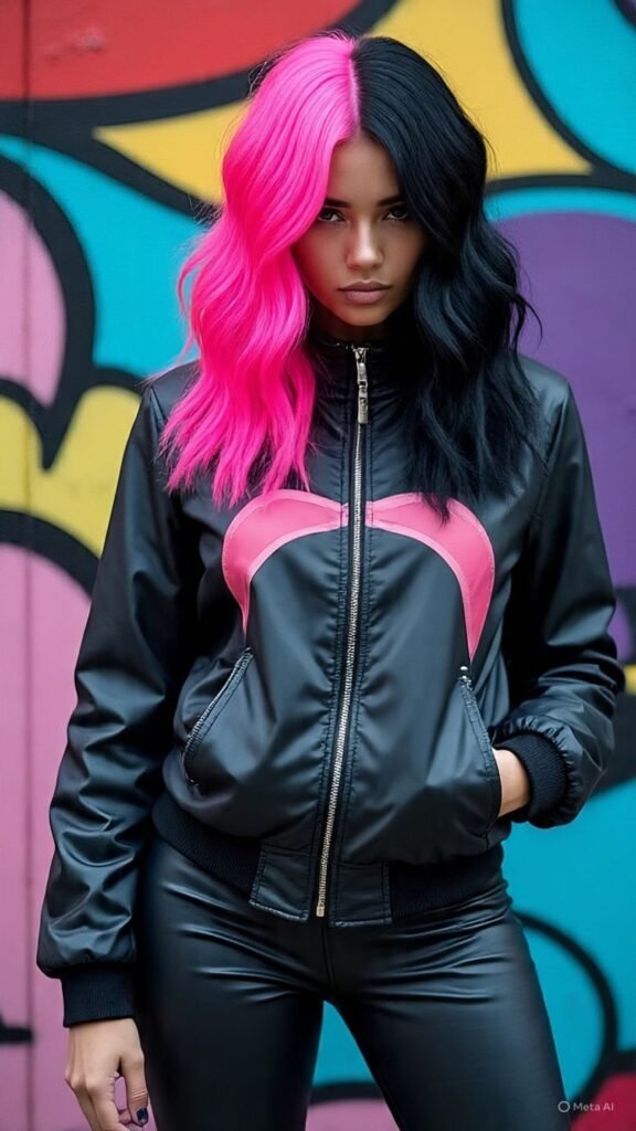 Split-Dye Hair