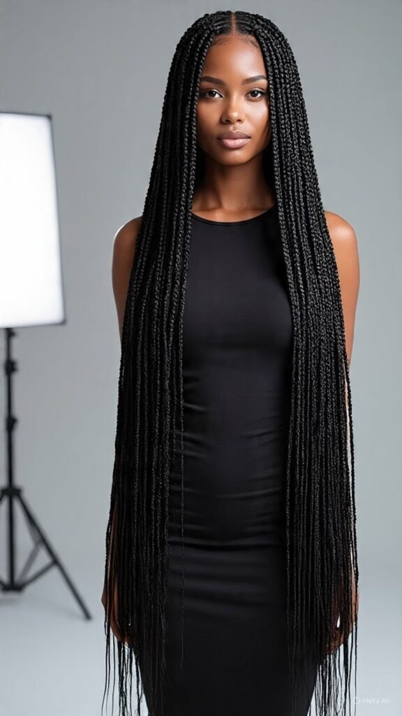 Stitch Braids With Long Straight Sew-In Back
