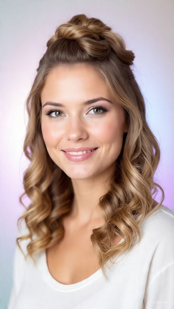 Twisted Half-Up Hairstyle