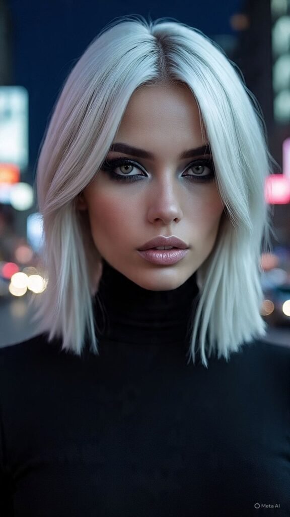 Asymmetrical Ear Length Bob