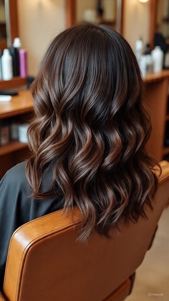Balayage with Lowlights