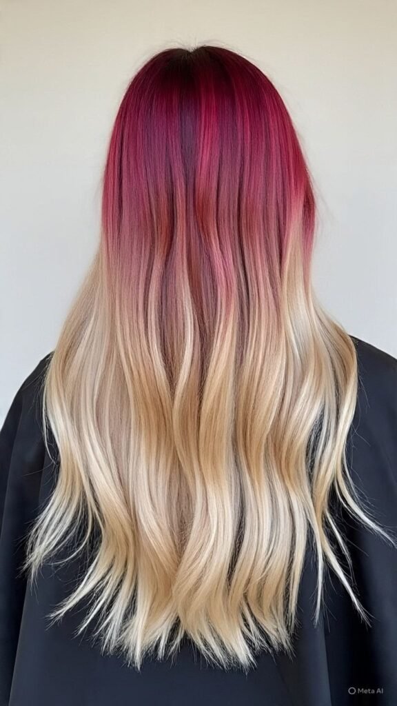 Cherry Blonde Ombre