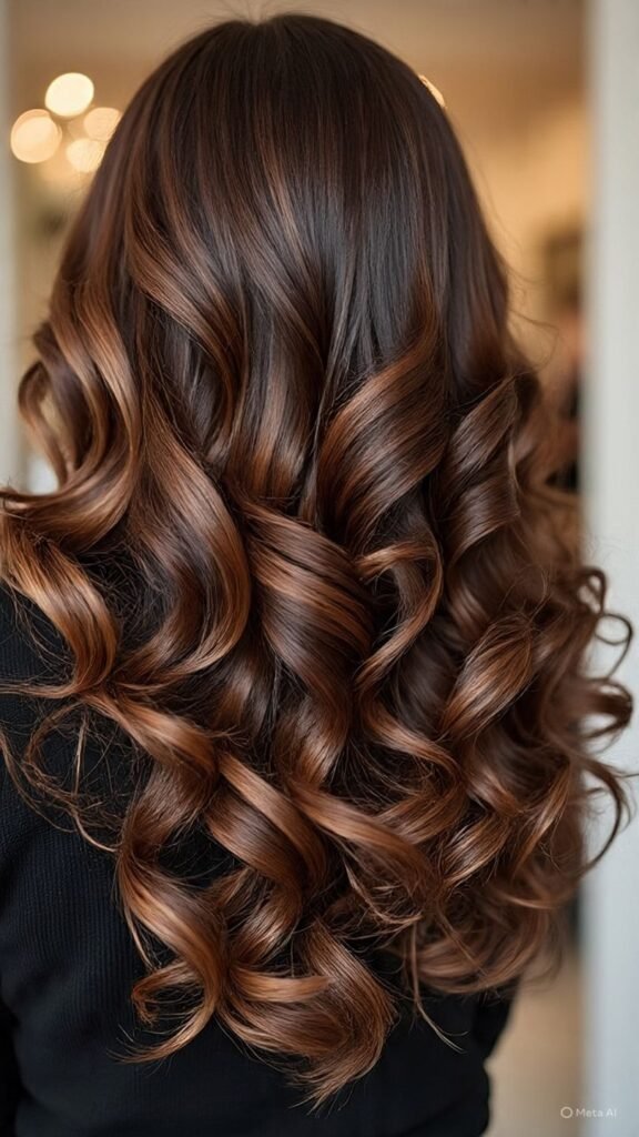 Chocolate Brown with Toffee Highlights