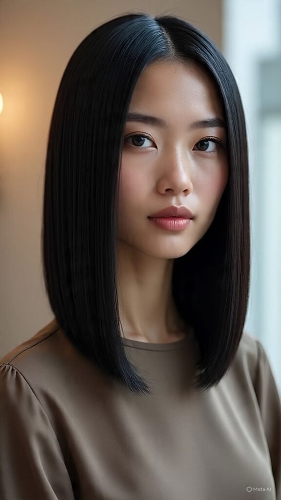 Classic Straight Ear Length Bob