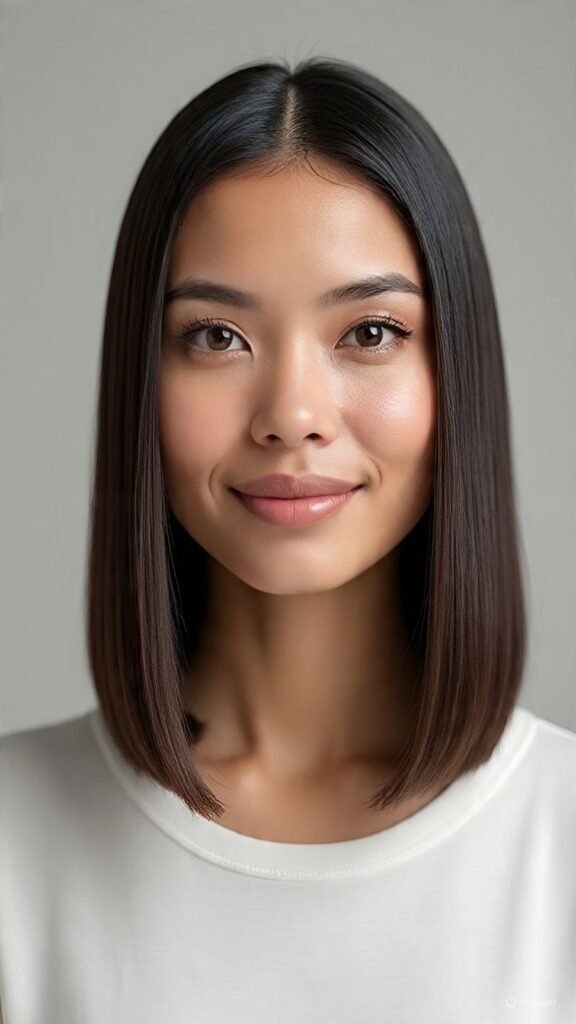 Classic Straight Long Bob
