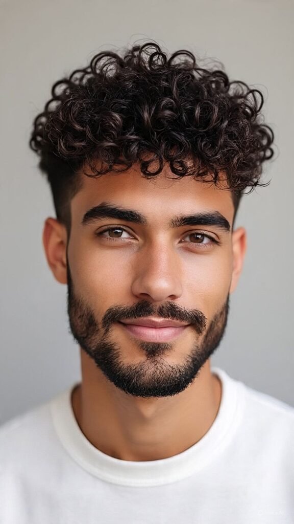 Curly Caesar Cut