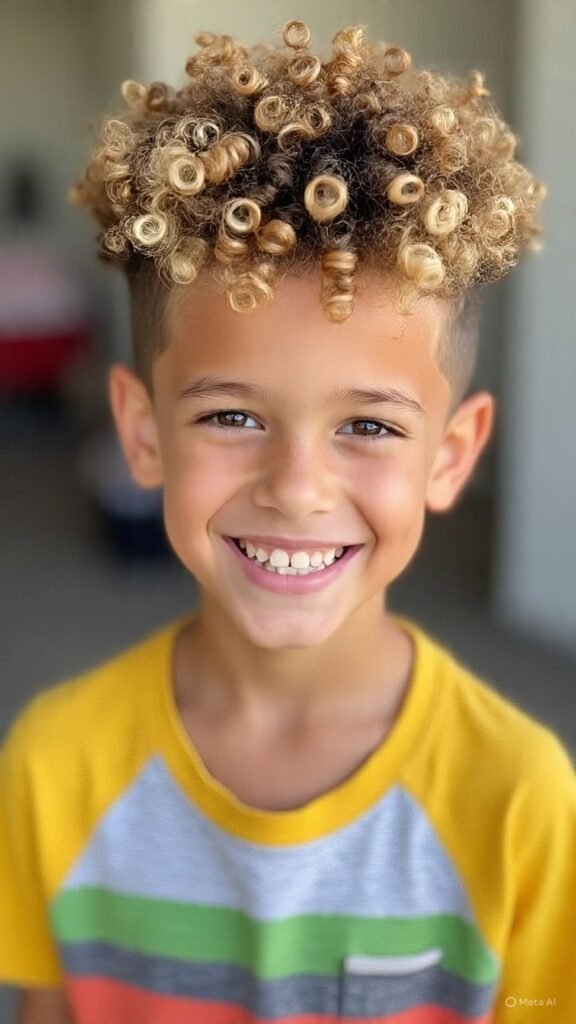 Curly Faux Hawk