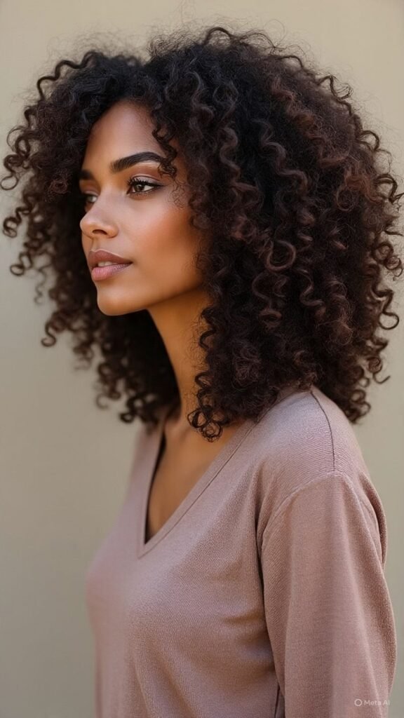 Curly Long Bob