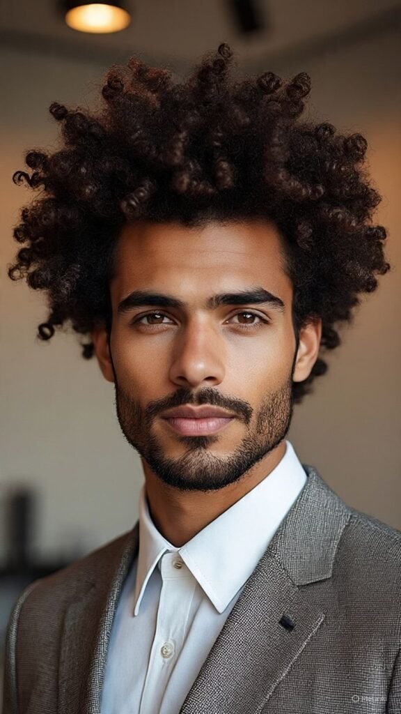 Curly Pompadour