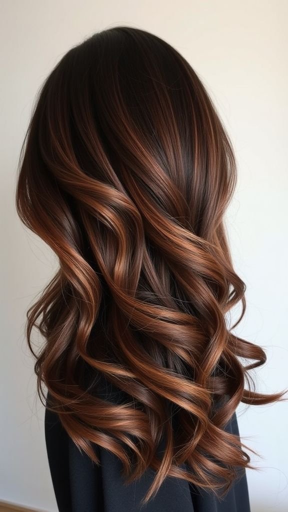 Dark Brunette with Mixed Multi-Toned Lowlights