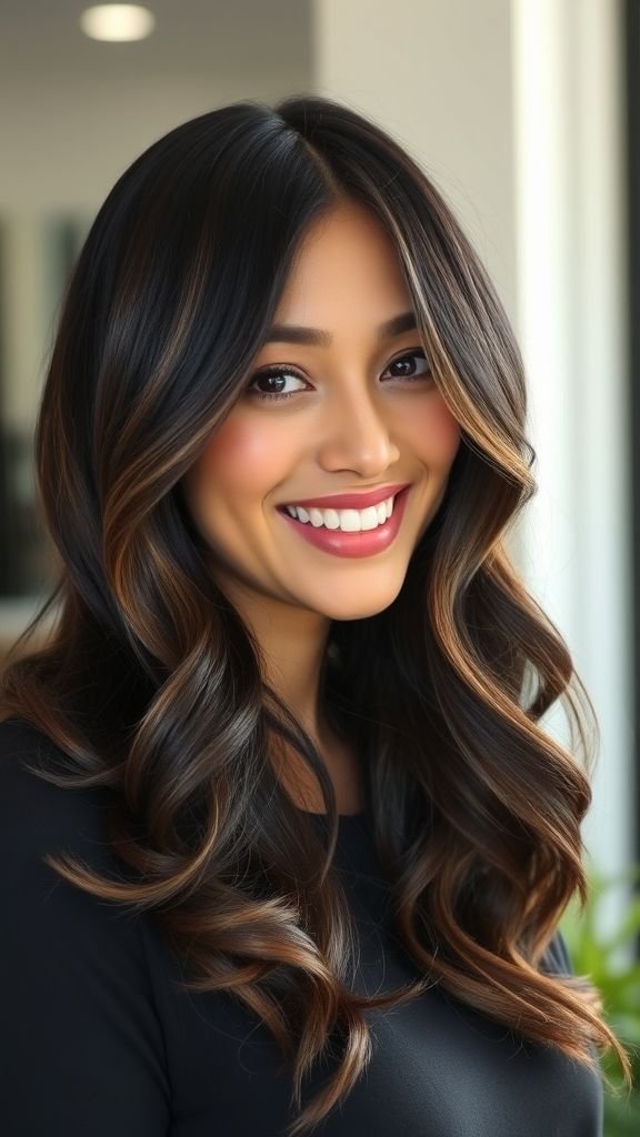 Face-Framing Mocha Highlights