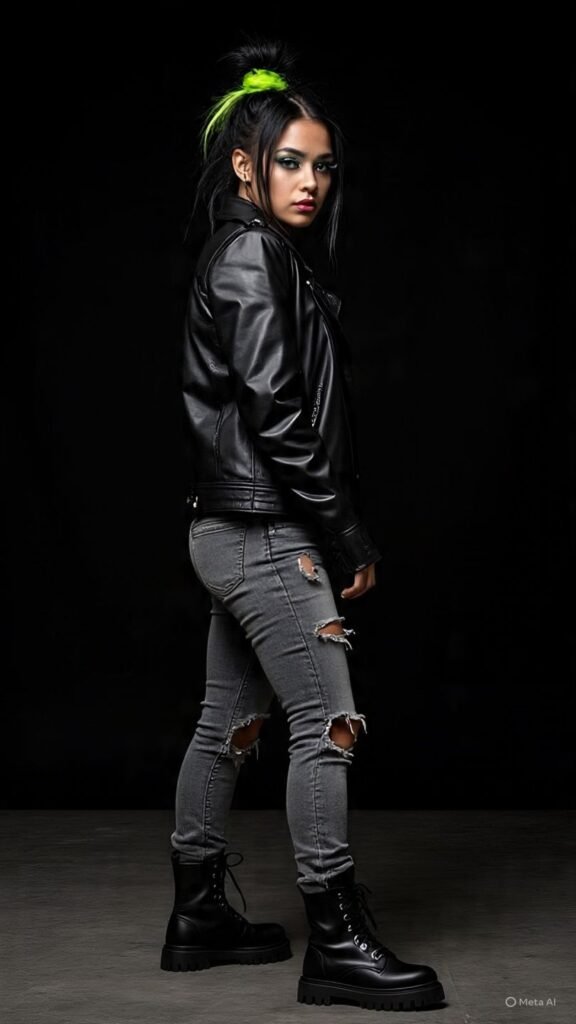 Green Underneath Black Hair