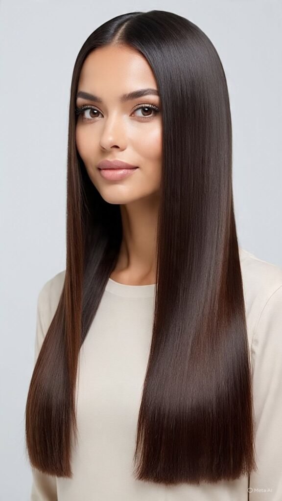 Long Hair with Blunt Ends