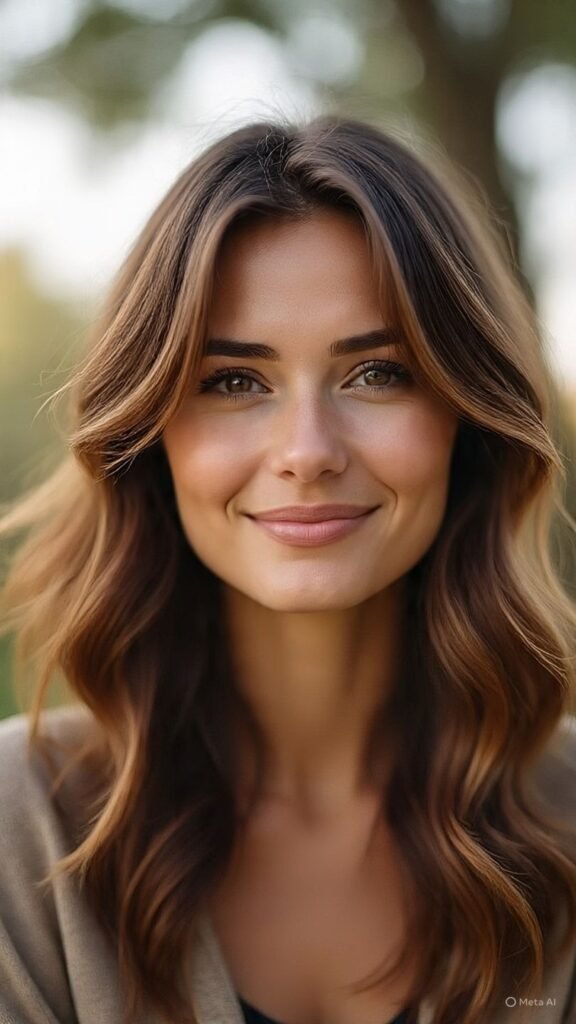 Long Hair with Side Bangs
