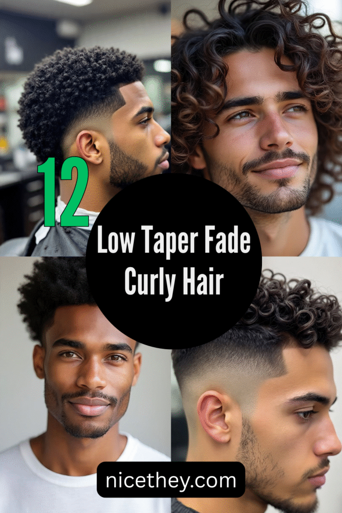 Low Taper Fade Curly Hair