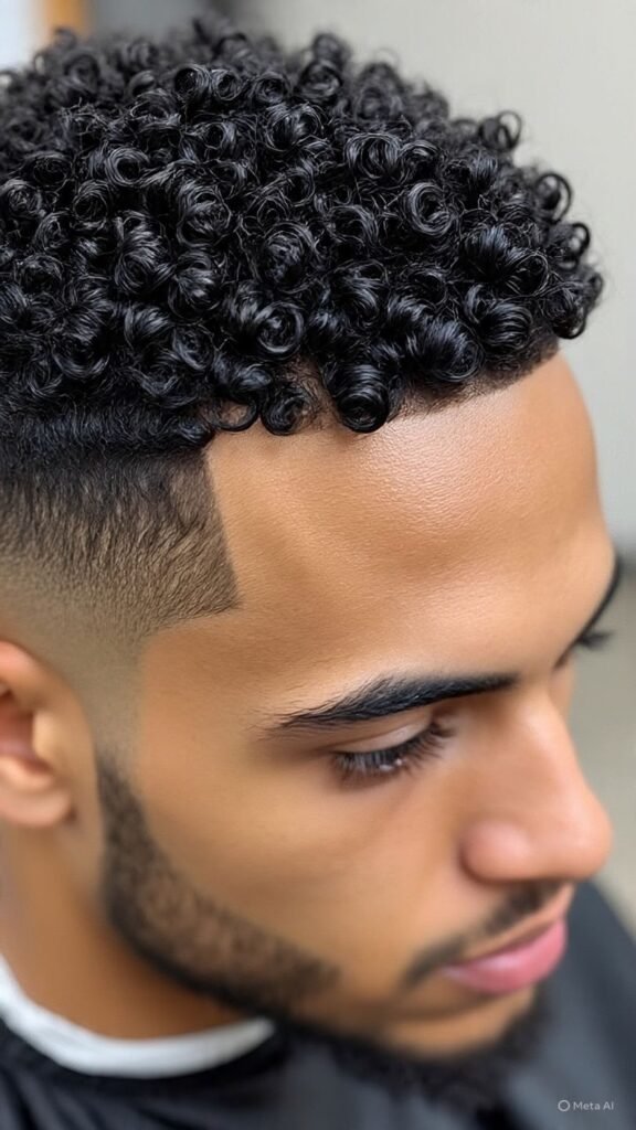 Low Taper Fade with Temple Detail