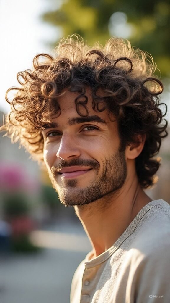 Medium-Length Curly Layers