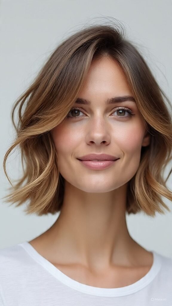 Mid Length Bob with Layers
