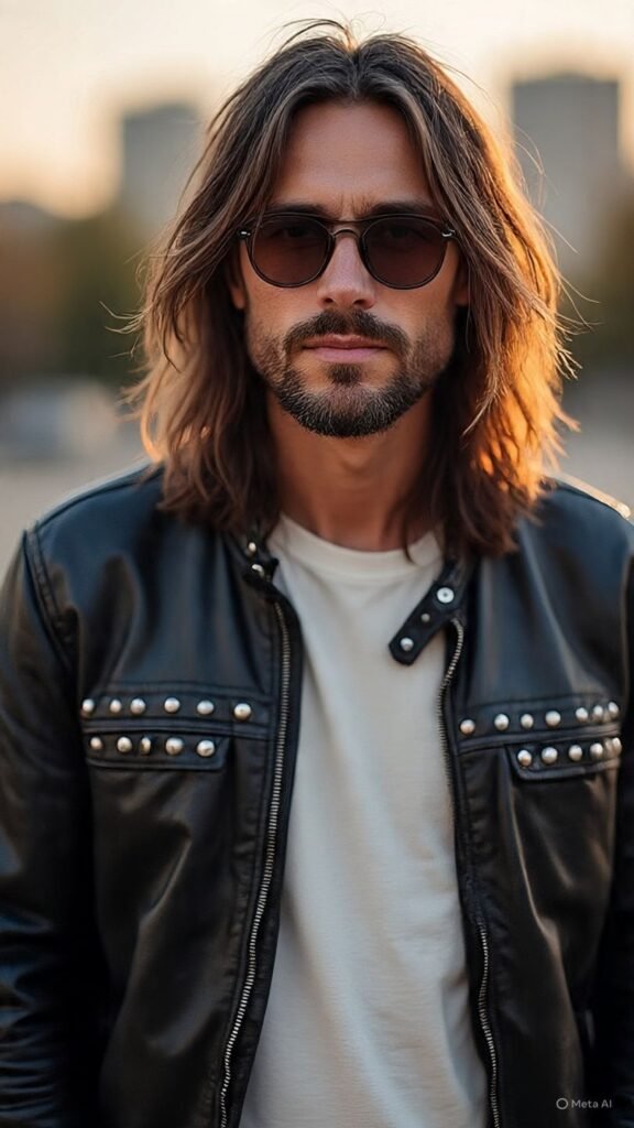 Middle Part with Long Hair